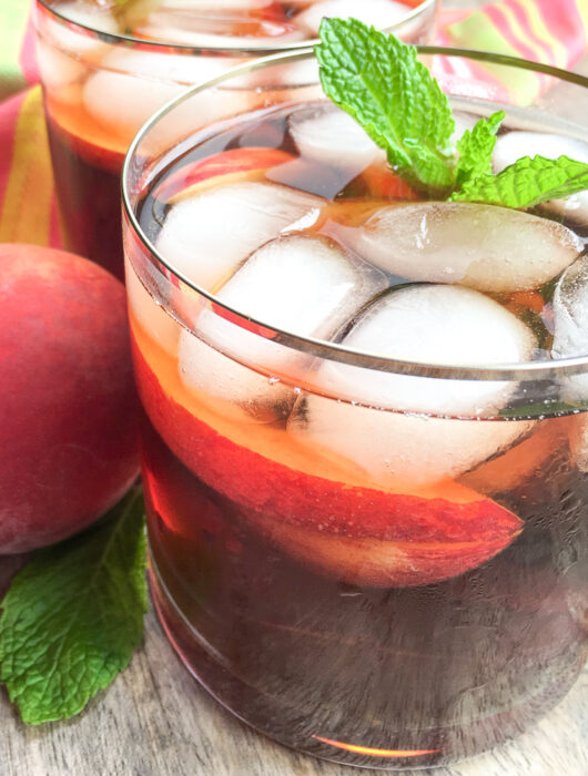 Ginger-Peach Iced Tea