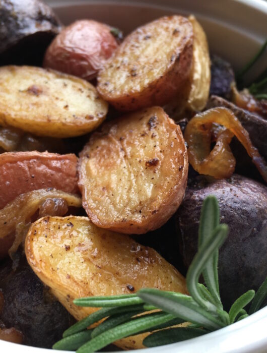 Tri-Color Roasted Rosemary Potatoes