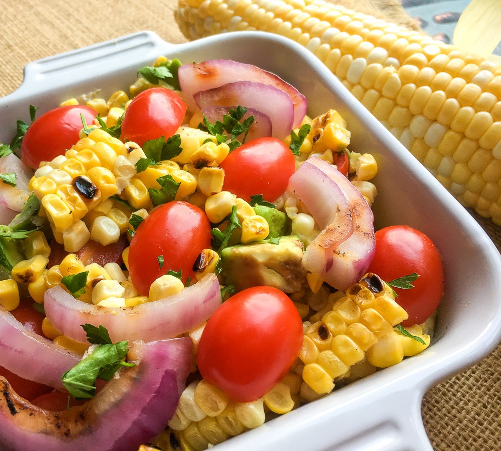 Grilled Corn & Cherry Tomato Salad
