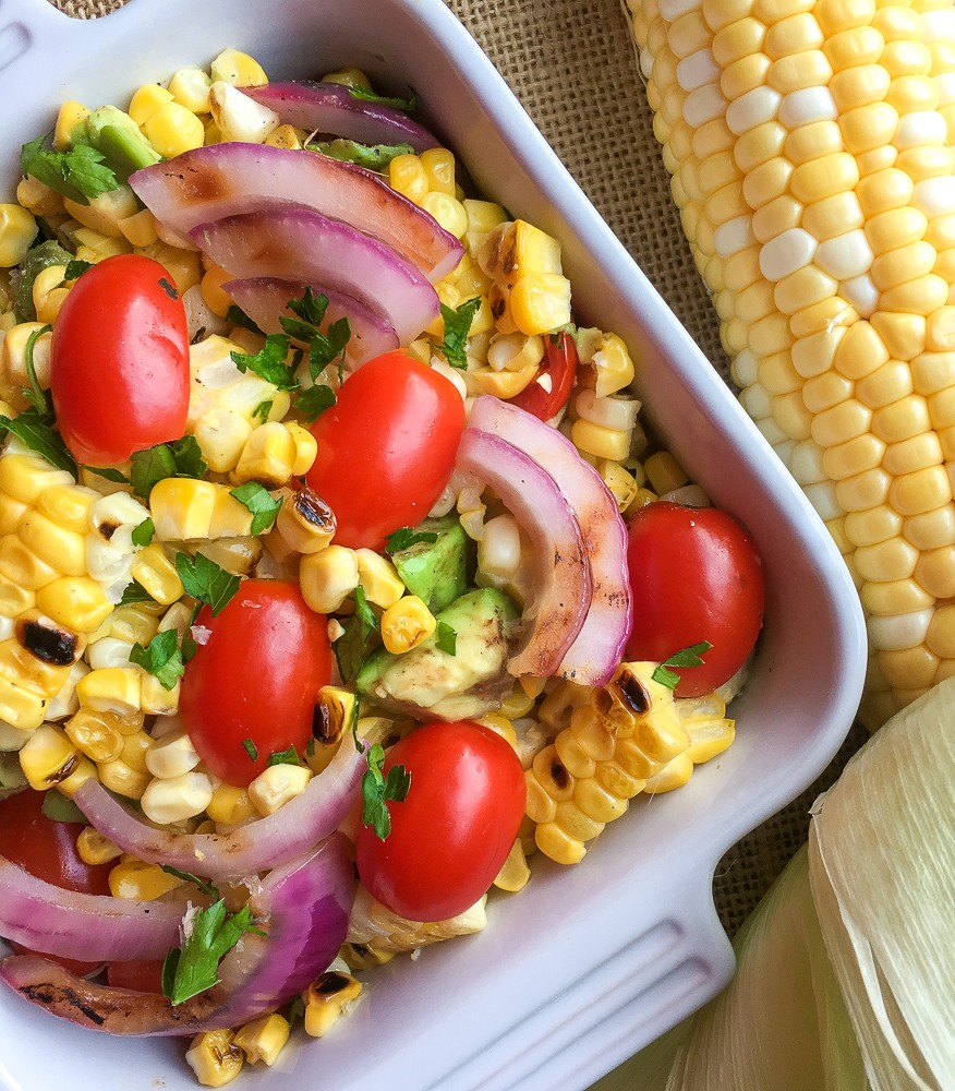 Vegan Corn and Cherry Tomato Salad