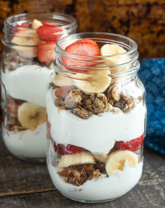 Banana Strawberry Yogurt Parfaits