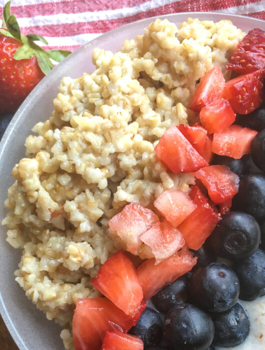 Instant Pot Steel Cut Oats Breakfast Bowls