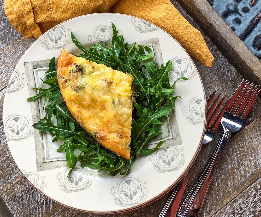 Vegetarian Sweet Potato and Red Pepper Frittata