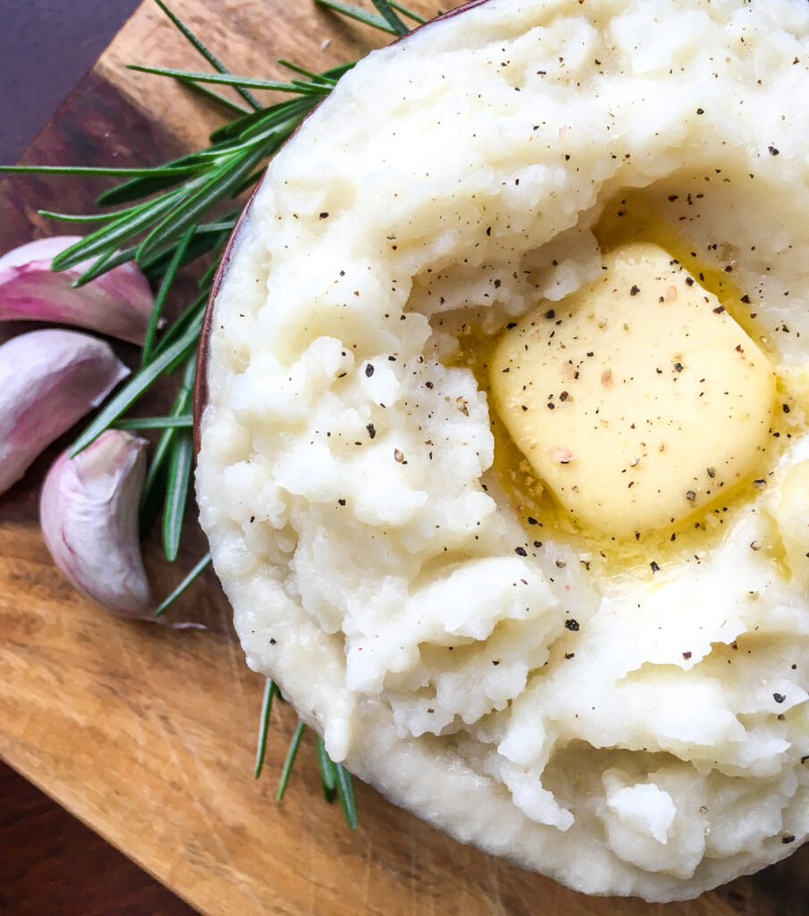 Vegetarian Instant Pot Rosemary Garlic Mashed Potatoes