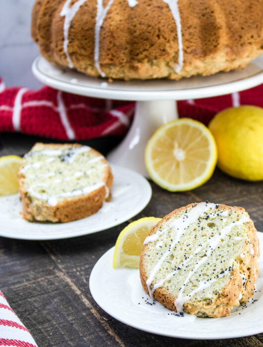 Glazed Lemon Poppy Seed Coffee Cake