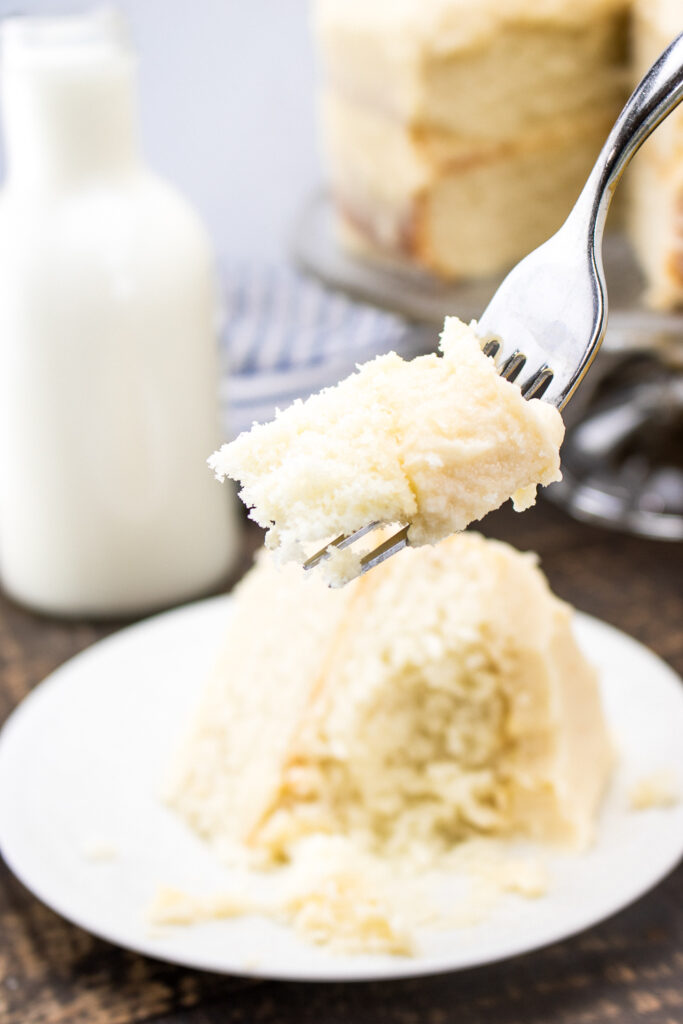 Vegetarian White Layer Cake