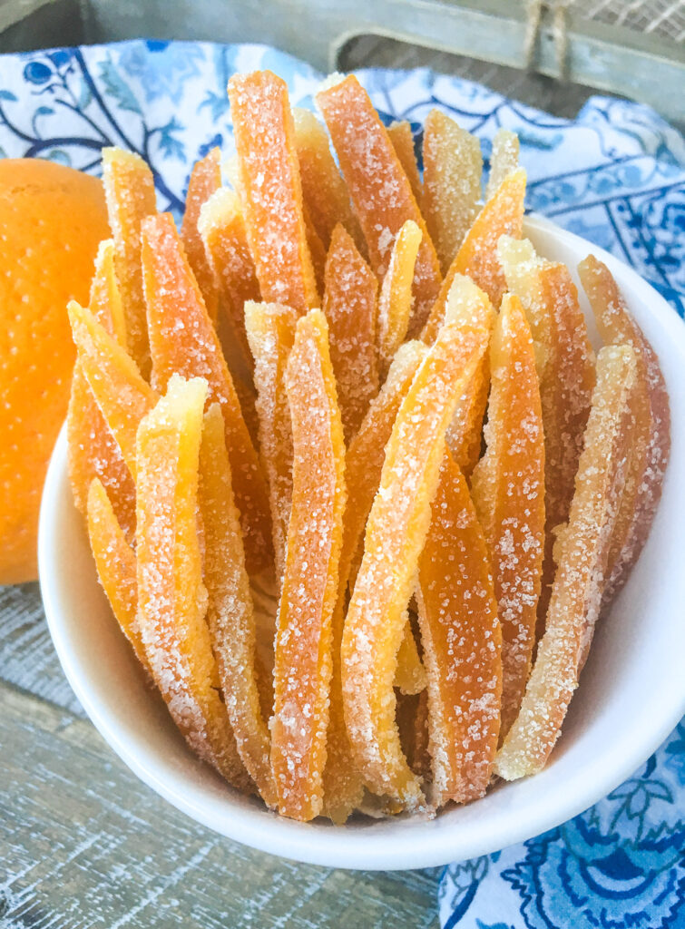 Vegan Candied Orange Peels