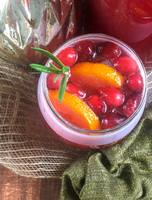 Sparkling Cranberry Orange Ginger Punch