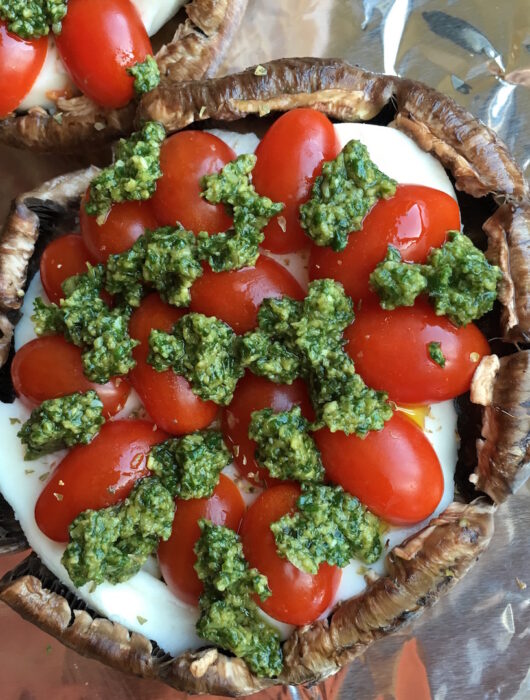 Vegetarian Stuffed Portobello Mushrooms