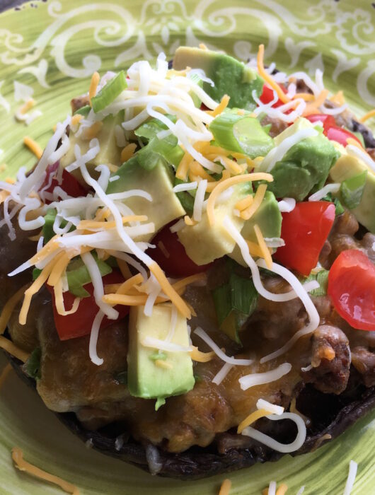 Vegan Taco Stuffed Portobellos