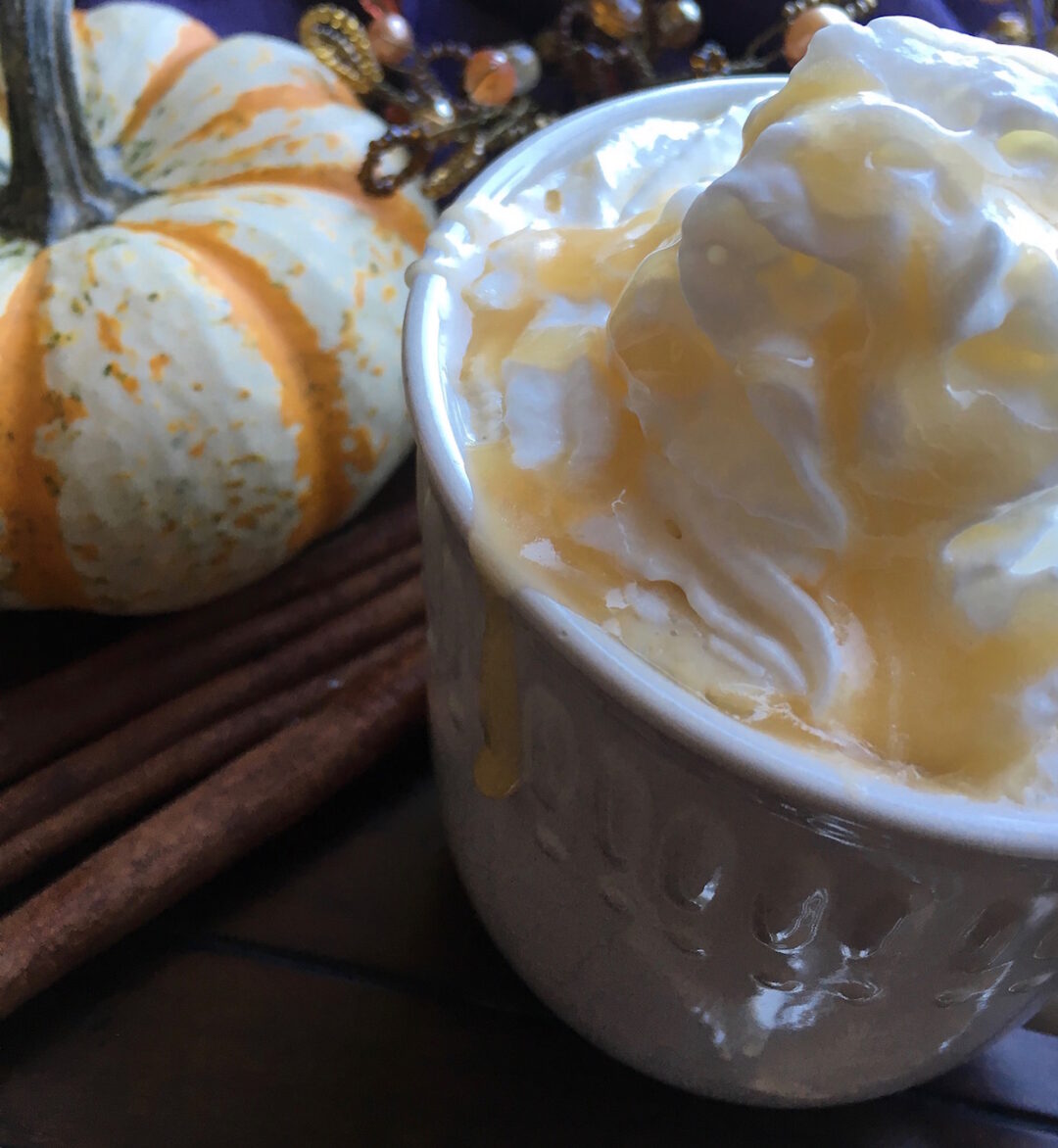 Crockpot Caramel Cider with Maple Whipped Cream